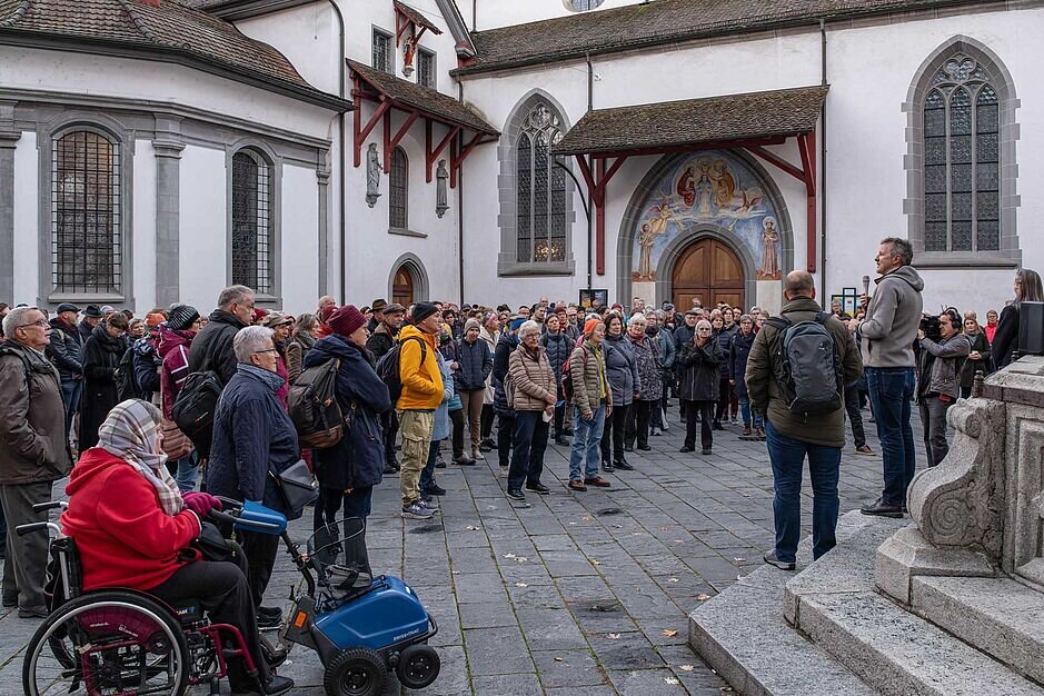 Kundgebung "Manifest von Luzern für eine offene, glaubwürdige Kirche" | © Roberto Conciatori